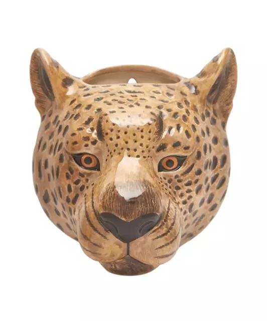 Quail Ceramics    Wall Flower Vase  Leopard