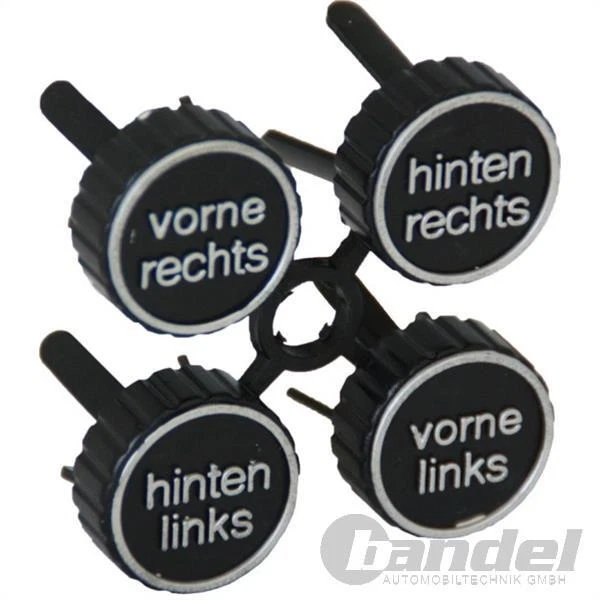 UNIVERSAL RADMERKER-SET (4 Stück) REIFEN MARKIERUNG BEI EINLAGERUNG