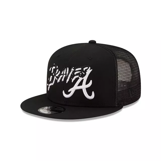 ATLANTA BRAVES NEW Era 9Fifty Black Camo Trim Snapback Hat Cap $34.99 -  PicClick