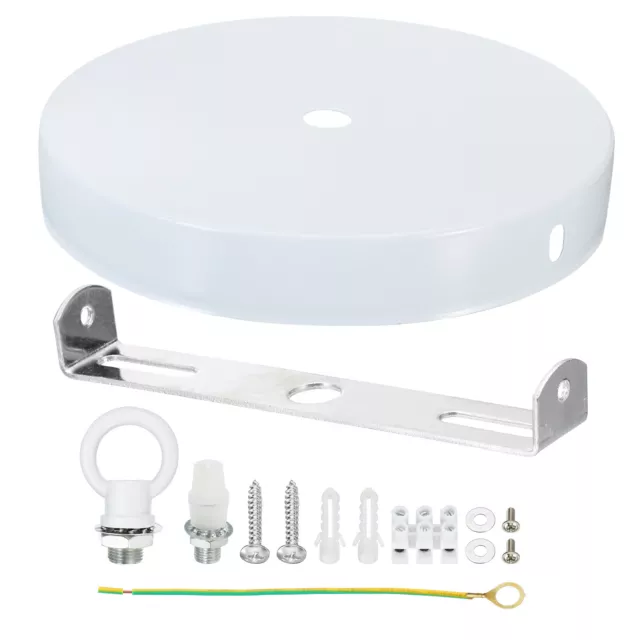 4.7" Dia. Ceiling Light Canopy Kit Pendant Light Fixture Mounting Bracket White