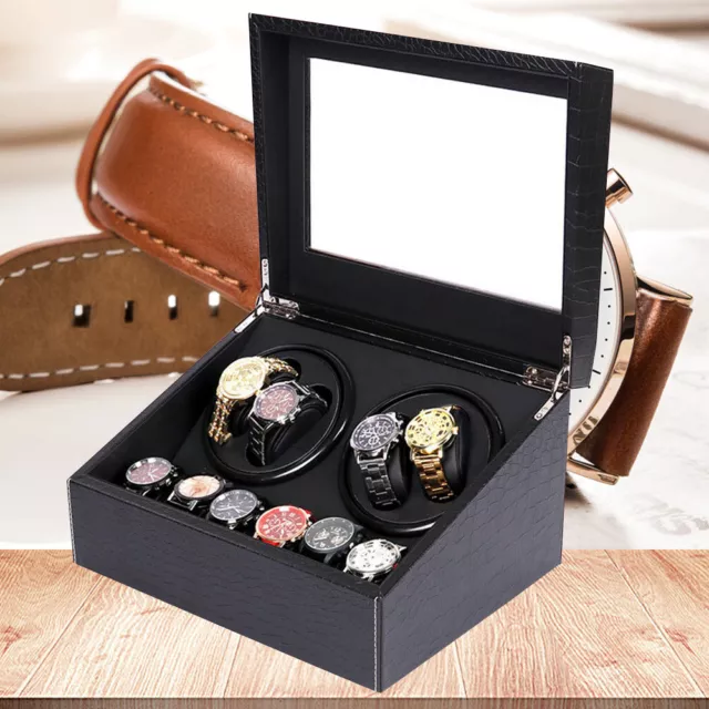 4+6 Automatisch Uhrenbeweger Beweger Uhrenbox Uhrenkasten Watch Winder Box Neu