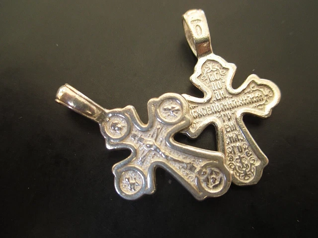EUDORA Bague Croix Et Ichthus En Argent 925 – Anneau Chrétien Ouvert Réglable, Symbole Foi Et Sacré-Cœur, Cadeau Spirituel Femme