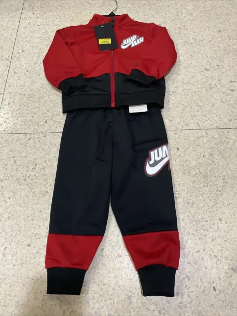 NWT NIKE AIR JORDAN "23" Track Suit 2 Pc Set Size 18 MOS White Red Black