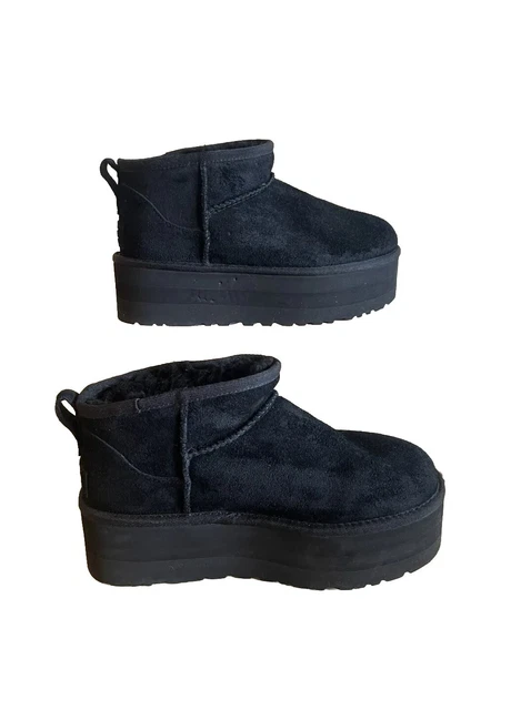 Women Suede Classic Ultra Mini Snow Boots, Faux Fur Lined Slip On Ankle Winter Booties, Womens Warm No Slip Short Boot, Botas De Invierno Para Mujer