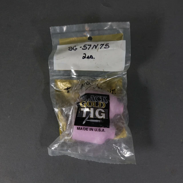 Two (2) TEWCO BLACK GOLD TIG Gas Lens Nozzles - BG 57N75