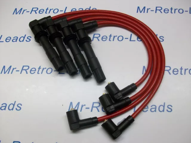 RED 8MM PERFORMANCE IGNITION LEADS FOR POLO 1.6 GTi 1.4 16V QUALITY HT LEADS