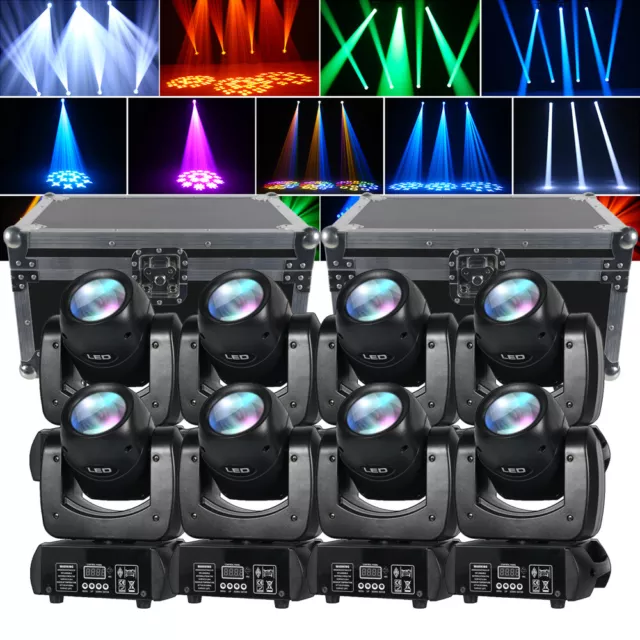 150W 18 Prisma Beam LED Moving Head Gobo Bühnenlicht DMX DJ Party mit Flightcase 2