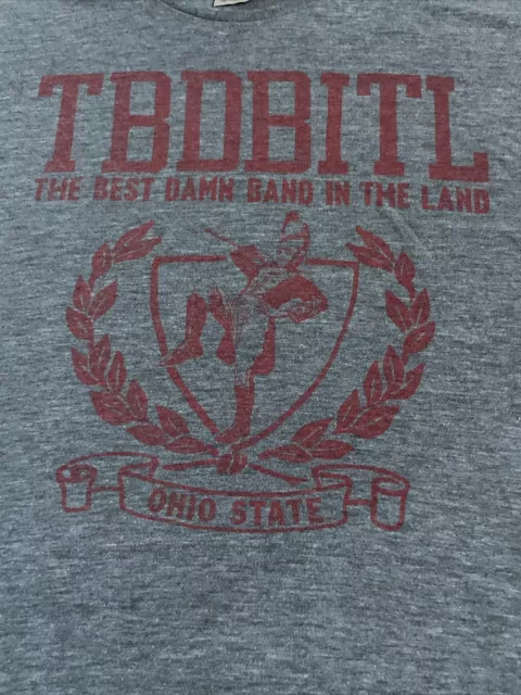 Homage Ohio State Football Best Damn Band In The Land Men’s Large T Shirt Gray