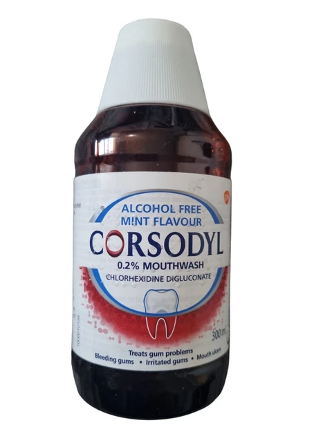 Corsodyl alkoholfreies antibakterielles Mundwasser - 300 ml