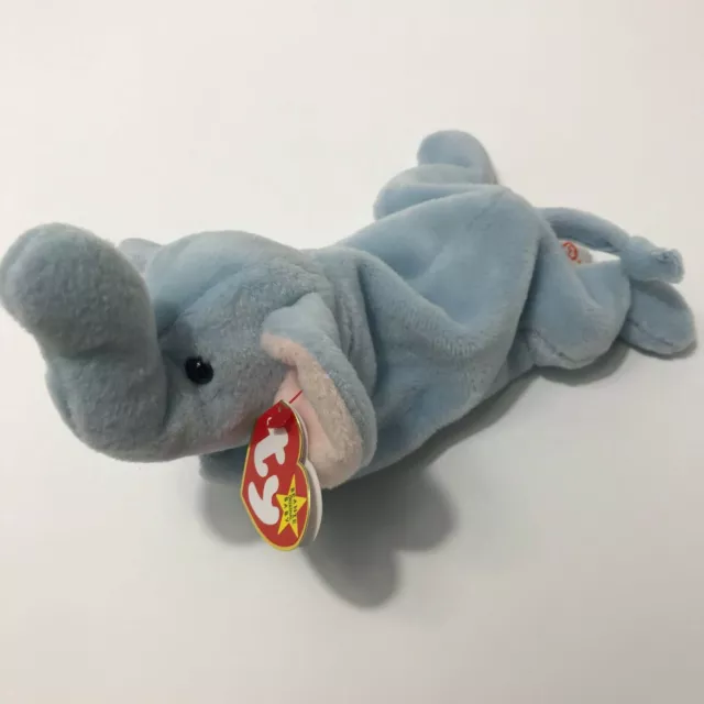 TY Beanie Baby Peanut Rare Retired 1995 PVC Pellets Tag Error No Stamp