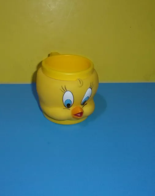 Looney Tunes Tweety Bird 3D Cup Mug Coffee Tea Vinyl 1992 Warner Bros.