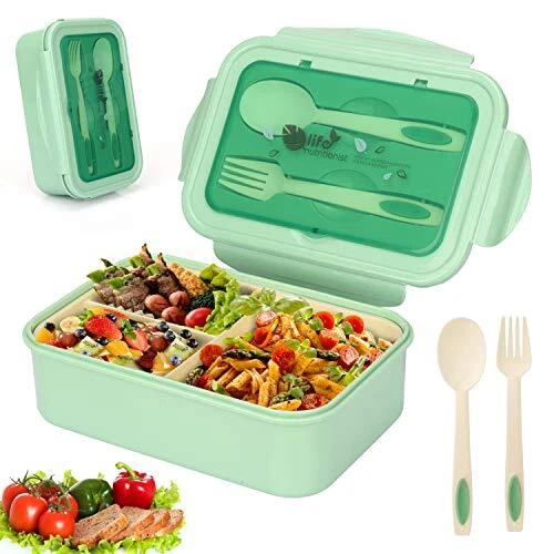 Sinwind Lunch Box Bento Box Boite Bento Boîte Bento1400 ML avec 3 Compartimen...