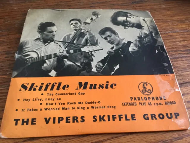 The Vipers Skiffle Group ~  Skiffle Music Ep Orig Uk Parlophone ~ Gep8615 Vg+