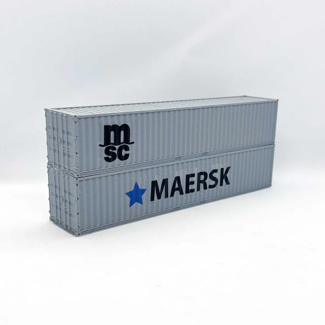 Scale Model Scenery LX167-OO 2x 20ft Shipping Containers – OO Scale 1:76 Unassembled Laser Cut Kit