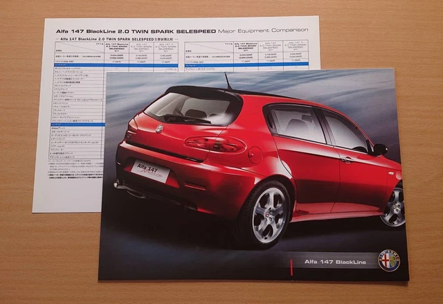 Alfa Romeo Alpha 147 Black Line 2006 May Catalog Price