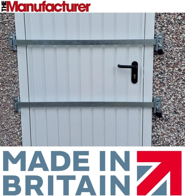 DOOR SECURITY BAR 'ULTRA HEAVY DUTY' Shed Warehouse Garage - Made In