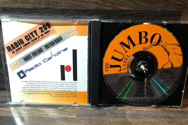 Original 'Jumbo' Pirate Radio Offshore Radio Jingles Compact disc