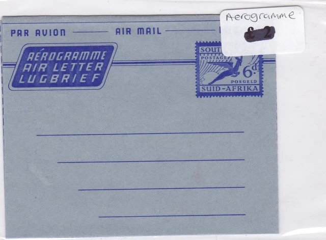South Africa Stamps Cover airogram Ref 8812