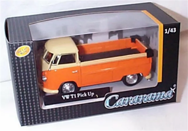 VW T1 Pick Up In Orange 1-43 scale new in box