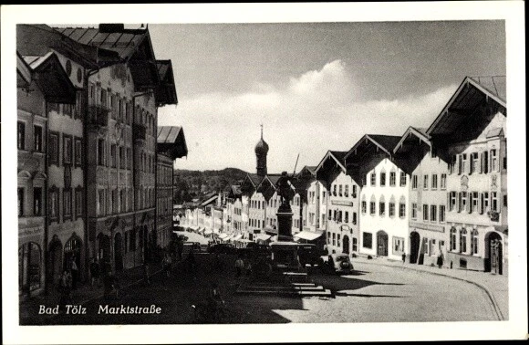 Ak Bad Tölz in Oberbayern, Marktstraße - 2623298