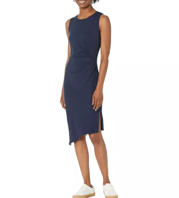 MICHAEL KORS Solid Crew Neck Drape Dress, 8A 2057