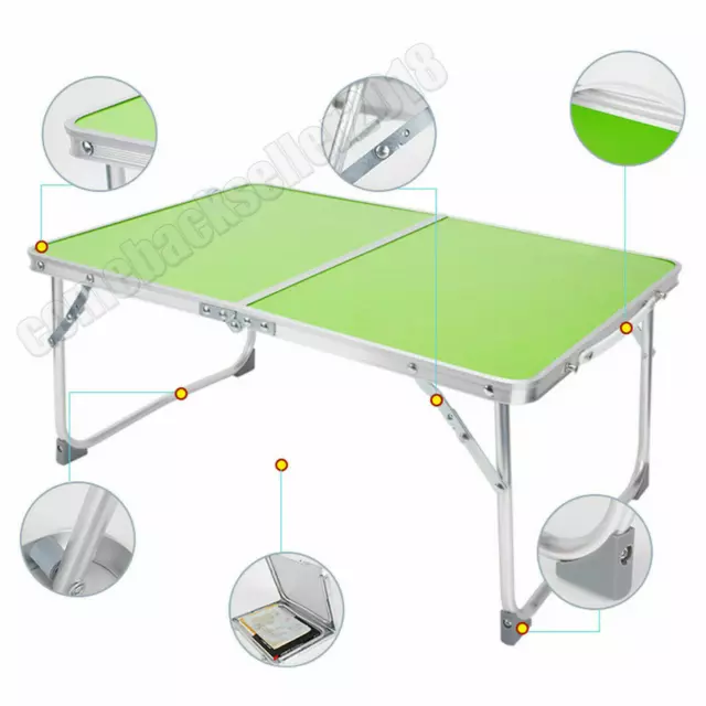 Portable Folding Camping Picnic Table Party Kitchen Outdoor Garden BBQ Aluminum 3