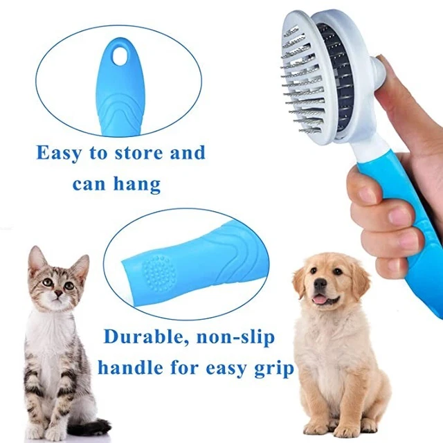 Pet Hair Remover Dog Cat Comb Grooming Massage Deshedding Self Cleaning Brush US 5