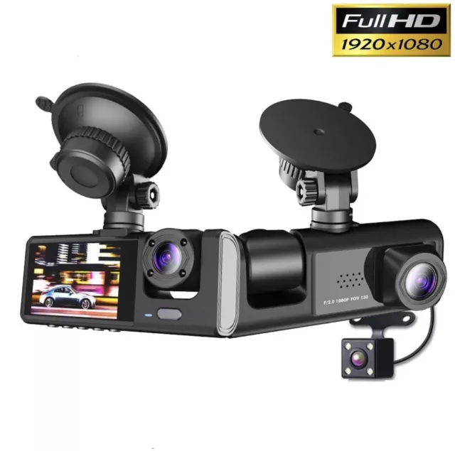 Telecamera Per Auto Dashcam Full Hd Dvr Car Video Camera Visione Notturna