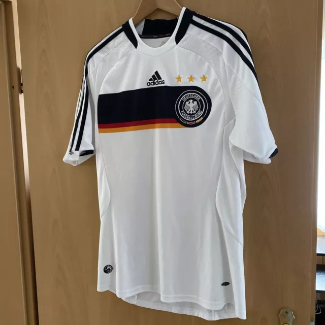 Deutschland Trikot Jersey Shirt kurzarm adidas Grösse M DFB  3 Sterne Weiss