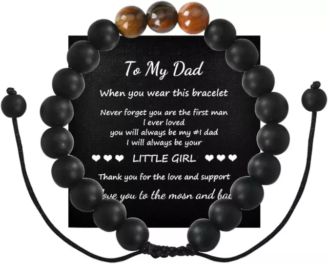 Birthday Gifts for Dads Bracelet from Daughter Father Day Gifts for Papa Dad Bea