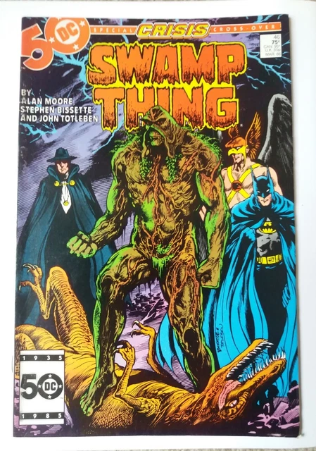 Swamp Thing #46  Alan Moore, Crisis On Infinite Earths, Batman 1986 DC Comic FN