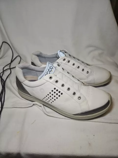 Zapatos de golf híbridos ECCO Biom cuero yak ladrillo blanco movimiento natural hombres EE. UU. 13