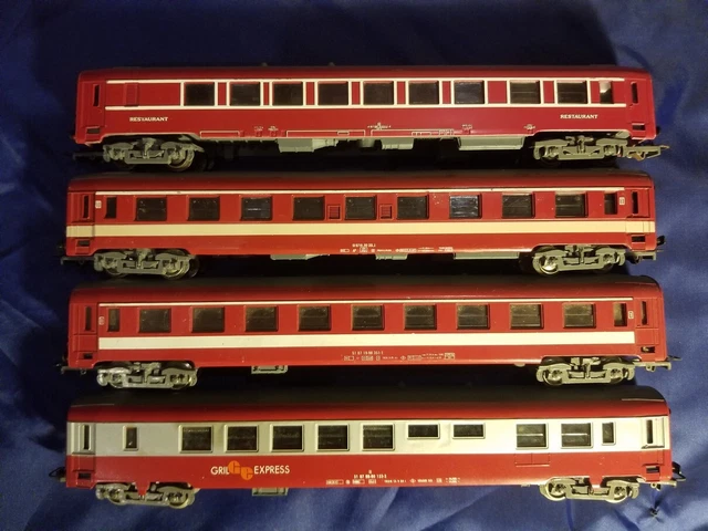 Lot De 2 Voitures Voyageurs Märklin HO En Tôle #4040 - Vintage, époque 2, Occasion