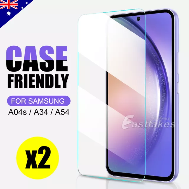 2X For Samsung Galaxy A15 A25 A05S A23 A54 A13 Tempered Glass Screen Protector