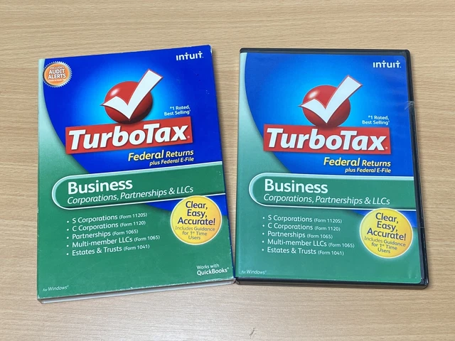 2010 Intuit TurboTax Business Turbo Tax New CD Sealed - Corporations Partnership