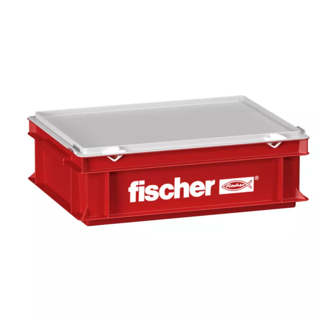 Fischer Handwerker Koffer klein Werkzeugbox Werkzeugkiste Werzeugkasten Rot