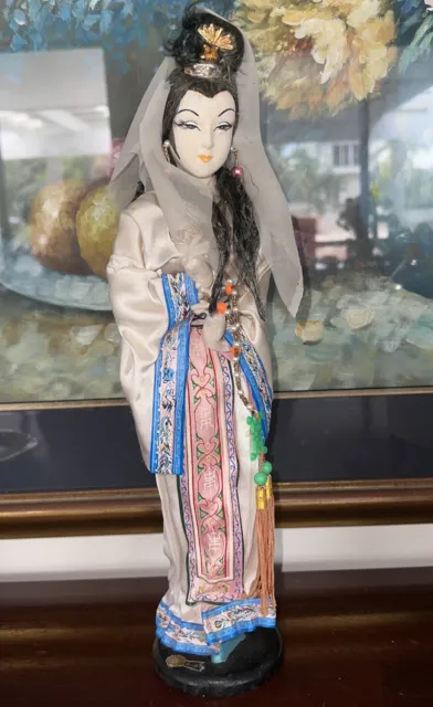 Large Vintage Japanese Geisha doll- 39cm tall