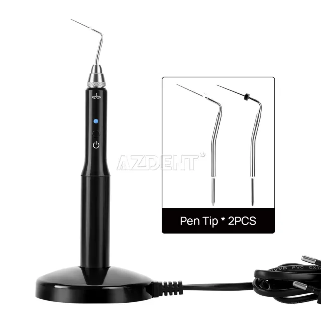 Dental Endodontic Wireless Gutta Percha Obturation System Endo Heated Pen +2 Tip