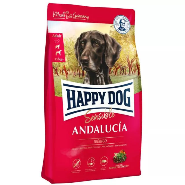 Happy Dog Sensible Andalucía 11 kg (MHD-Ware) - glutenfreies Hundefutter