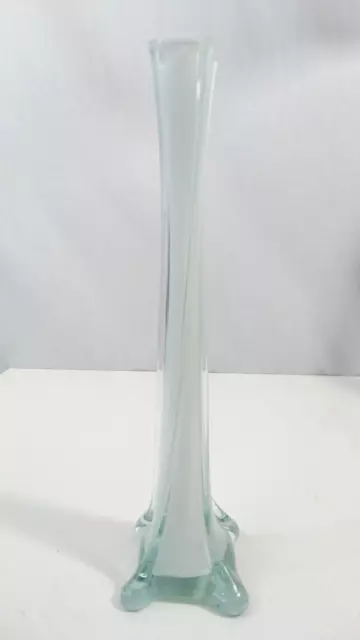 Vase soliflore en verre blanc - 30 cm