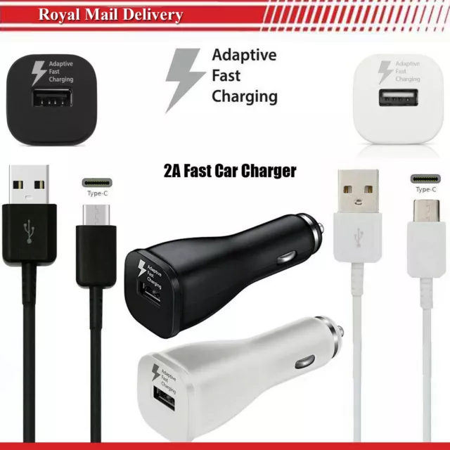 IN Car Fast Charger Adapter & 1M USB Type-C Cable For Samsung Galaxy A51 A71 5G