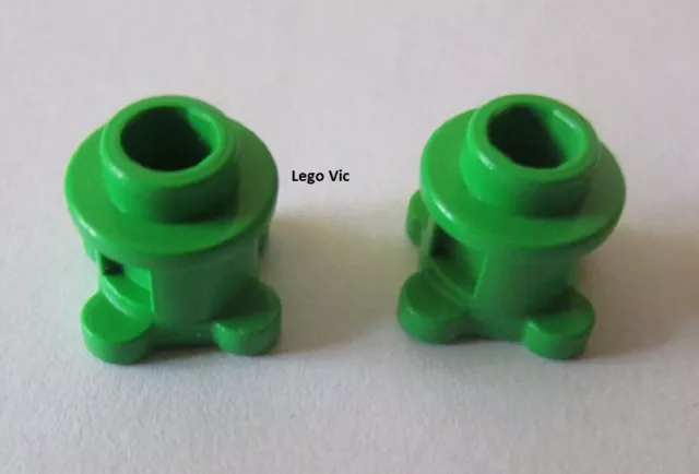 LEGO 33286x2 Brick Round with Flower Edge Bt Green Scale 3148 3124 3149 MOC A78