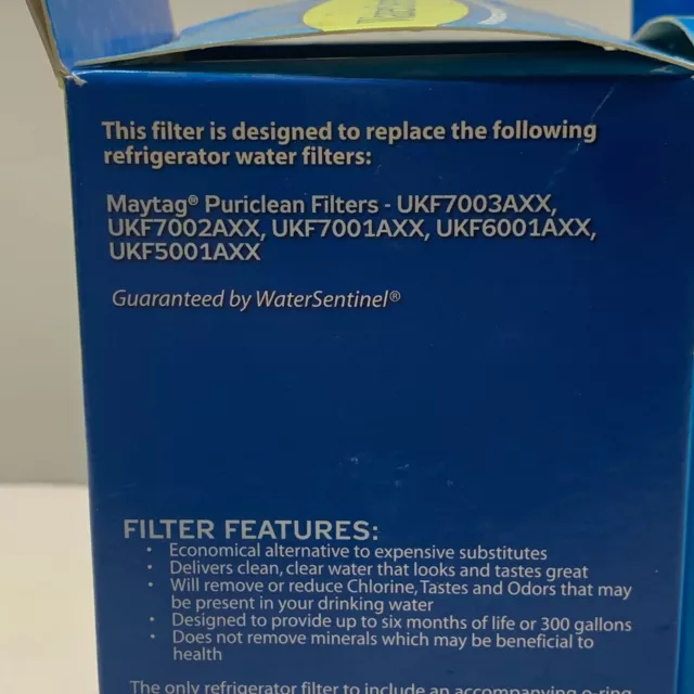 Water Sentinel WSM-1 Maytag Comparable Lot Of 2 White Refrigerator Water Filter 3