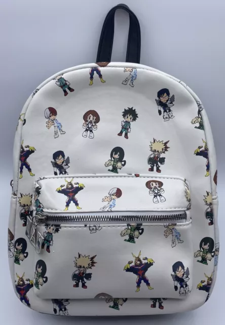 My Hero Academia Character Chibi Mini Backpack Bag White Anime Hot Topic 12in