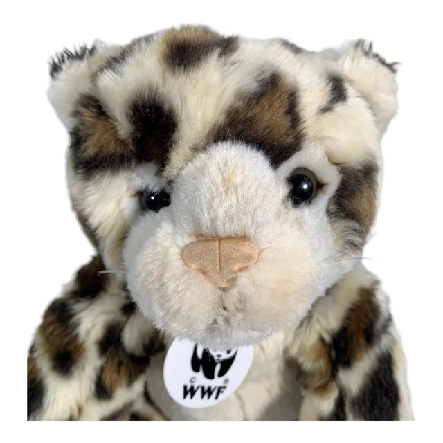 BUILD A BEAR Cheetah WWF World Wildlife Fund 2007 14” Snow Leopard