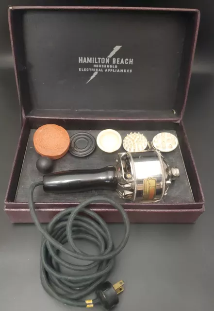 Antique 1930s Hamilton Beach Personal Vibrator Massager Type F in Box Working
