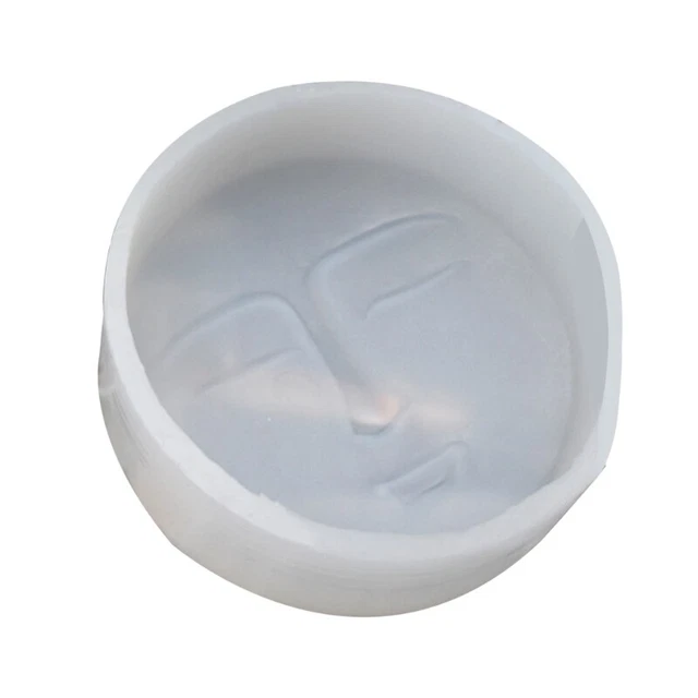 Non-Stick Silicone Mold for Sun Moon Face Craft Art Candle Mold DIY Soap Clay Mo