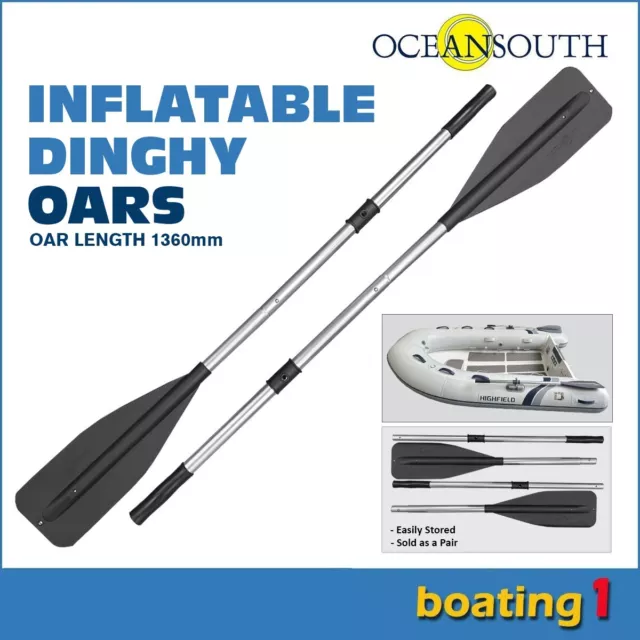 Inflatable Boat Dinghy Boat Raft Oars 1360mm Aluminium - Fishing/ Outdoor