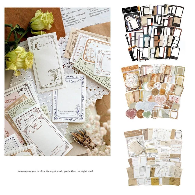 Vintage Photo Frame Paper Stickers For Scrapbooking Card , Decoration Z2R6