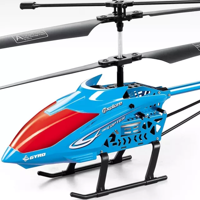 BIG 3.5CH Remote Control LED Light RC Helicopter With GYRO Metal Not Drone 2.4Gz 2